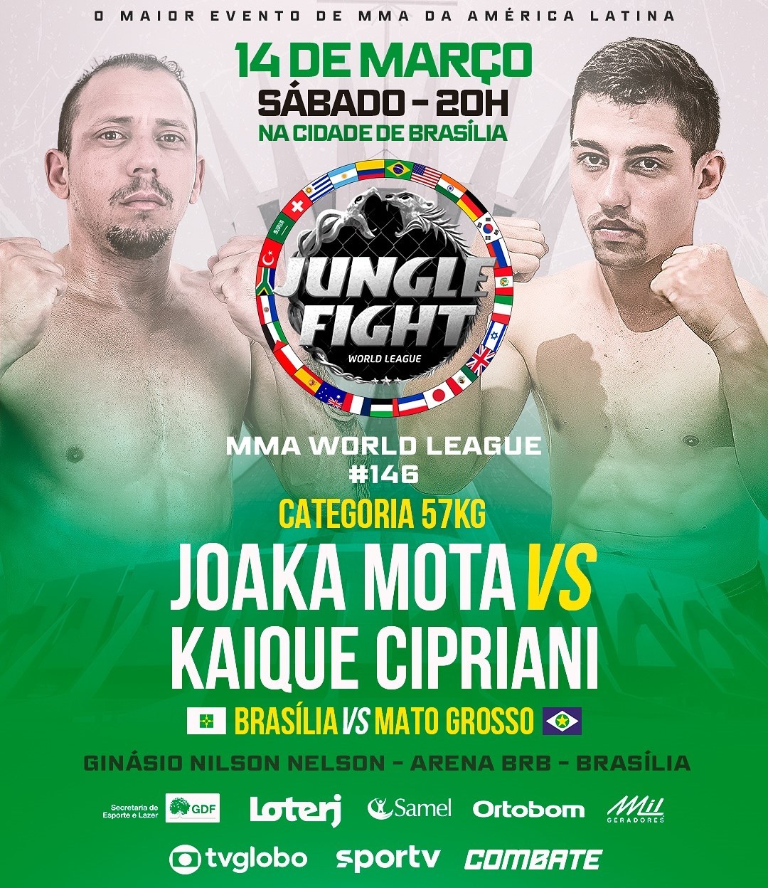 MMA: Mato-grossense Kaique Cipriani busca segunda vitória no Jungle Fight 146 World League