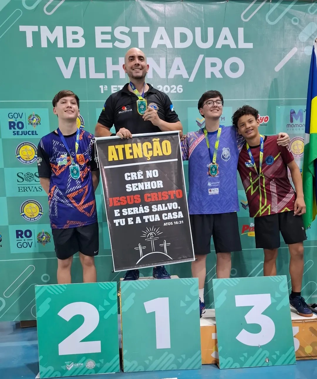 Ariquemes conquista 22 medalhas e se destaca na 1ª etapa do Estadual de Tênis de Mesa