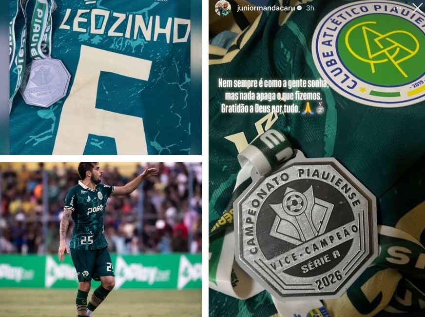 Atletas do Atlético-PI usam redes sociais para comentar vice-campeonato no Piauiense de 2026