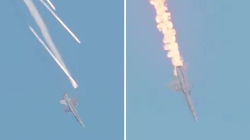 É #FAKE que vídeo mostre avião militar dos EUA fugindo de mísseis do Irã; trata-se de simulação por computador