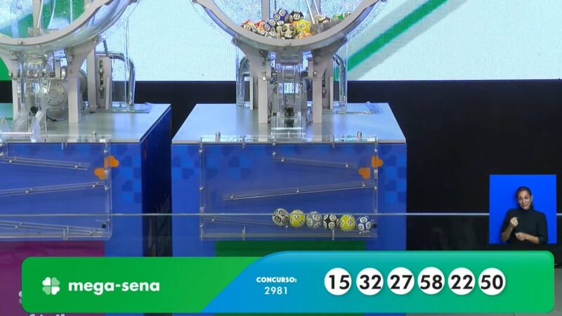 Mega-Sena, concurso 2.981: prêmio acumula e vai a R$ 60 milhões