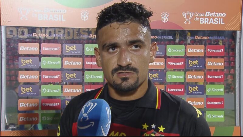 Após erro na Copa do Brasil, zagueiro do Sport pede para dar entrevista: “Assumo a desclassificação”