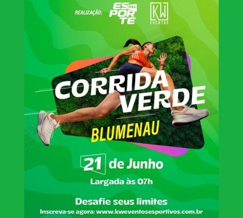Inscrições abertas para o circuito Corrida Verde, em Blumenau