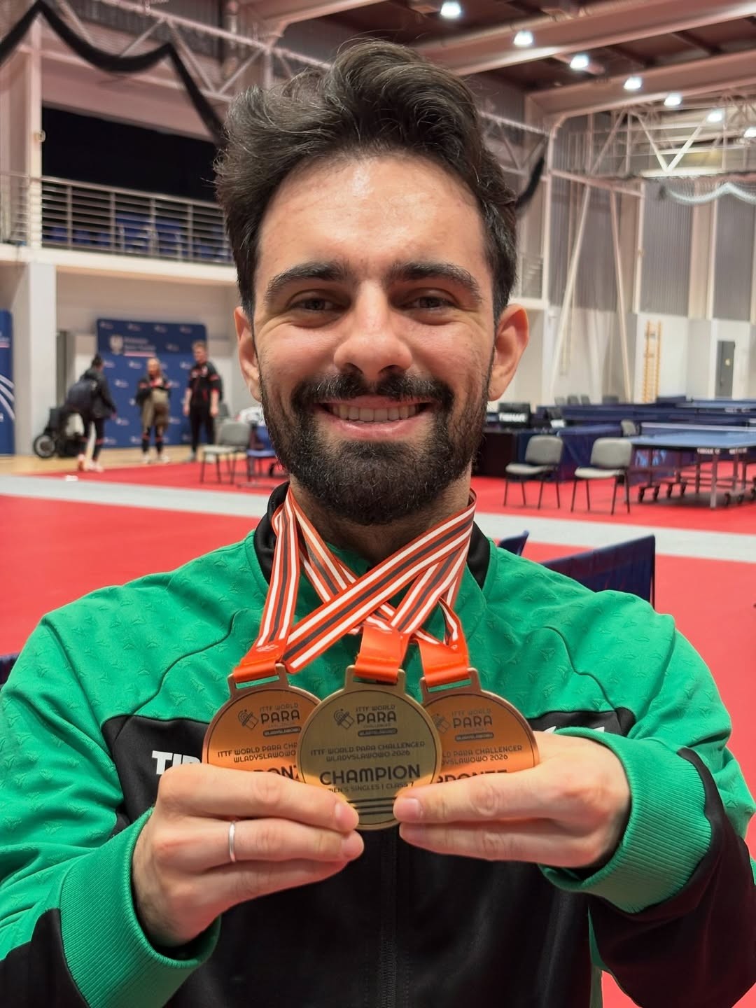 Mesatenista de Praia Grande conquista ouro no Challenger na Polônia