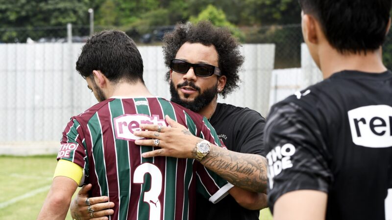 Com Marcelo e Thiago Neves, Xerém tem manhã com estrelas para assistir Fluminense x Bangu