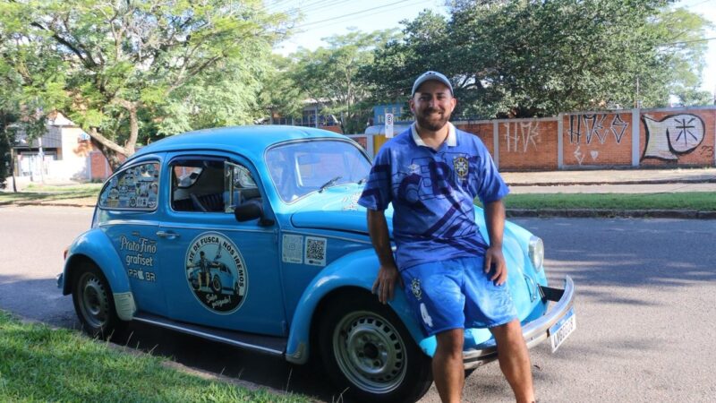 100 dias para a Copa do Mundo: conheça o torcedor que vai de fusca do Brasil aos Estados Unidos