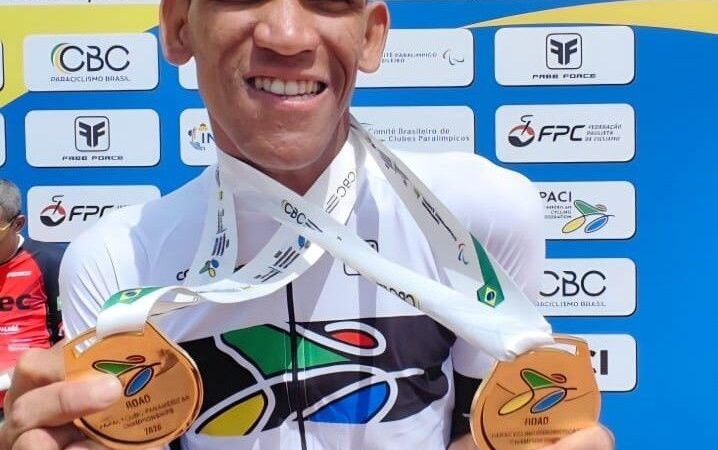 Atleta de Petrolina em transição de carreira conquista dois ouros no Pan-Americano de Paraciclismo