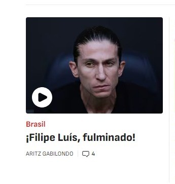 Imprensa internacional repercute demissão de Filipe Luís no Flamengo: “Derrubado”