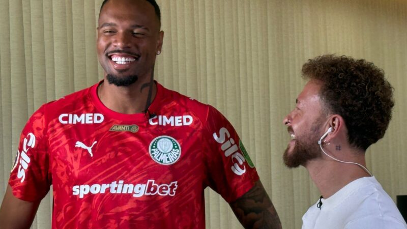 Carlos Miguel recebe o Globo Esporte e festeja título pelo Palmeiras: “Tudo fica mais fácil”