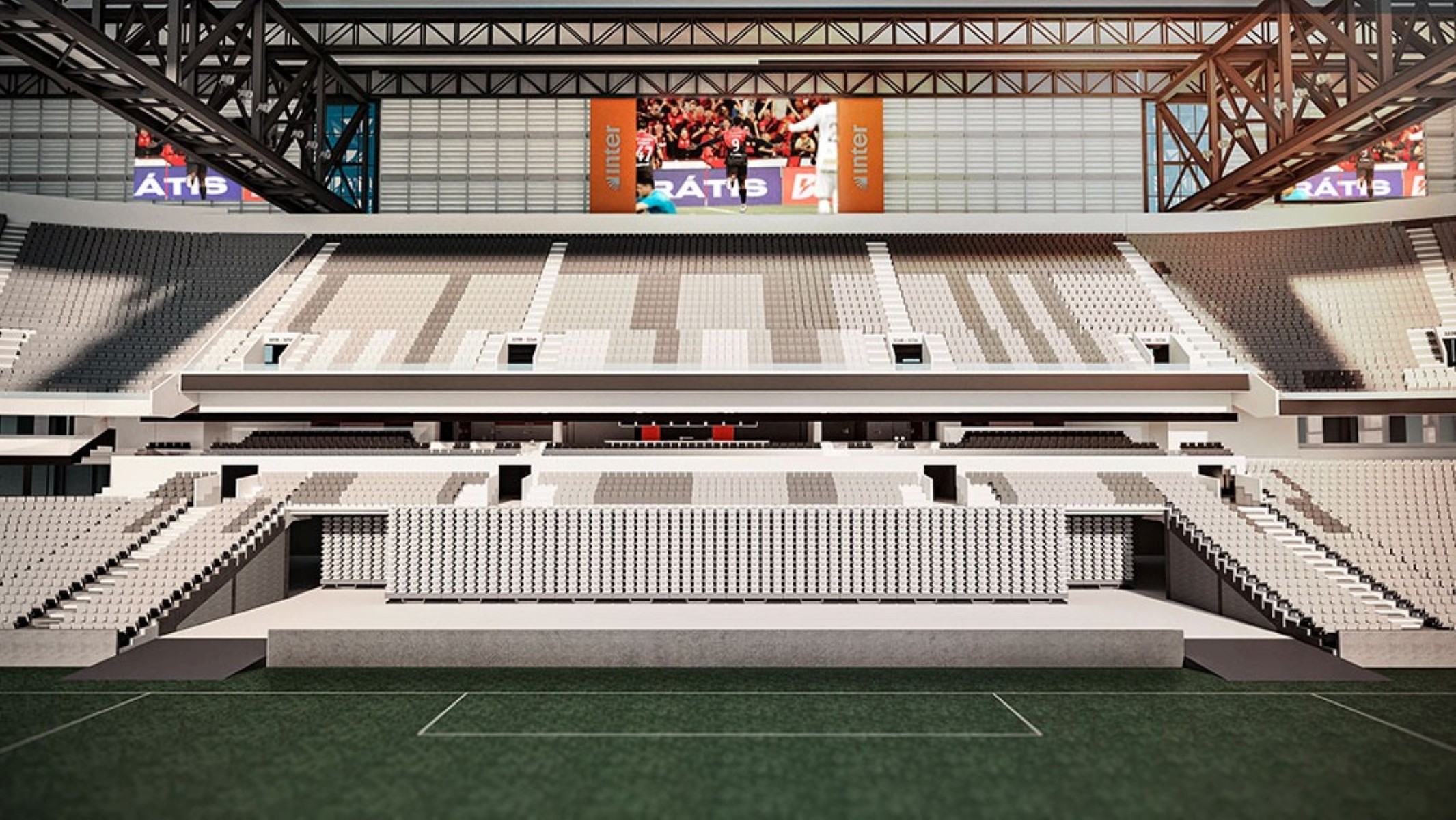 Athletico terá primeira arquibancada retrátil do Brasil; saiba como vai funcionar