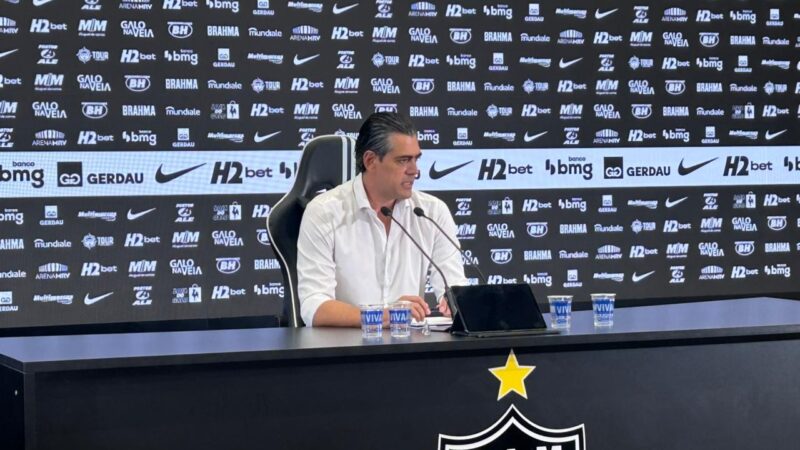 Diretor do Atlético-MG prioriza Brasileiro e descarta briga no Z-4: “Vamos figurar na parte de cima”