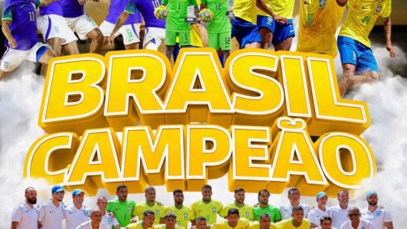 Maranhenses brilham na conquista do Brasil na Copa das Nações de futebol de areia