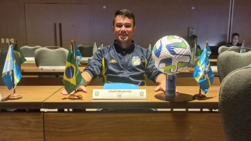 Julian Negreiros, do Acre, vai atuar como 4º árbitro em confronto da 8ª rodada do Brasileirão