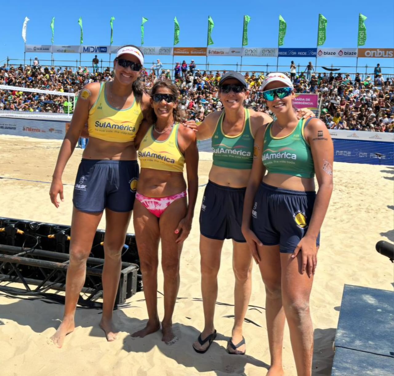 Em encontro de campeãs olímpicas, Sandra relembra início de Duda: “Cuidava dela para a mãe jogar”