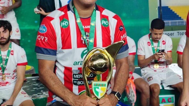Presidente quer manter Santa Cruz-AC no topo após título inédito: “Que a gente não saia mais”