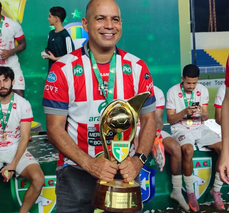 Presidente quer manter Santa Cruz-AC no topo após título inédito: “Que a gente não saia mais”