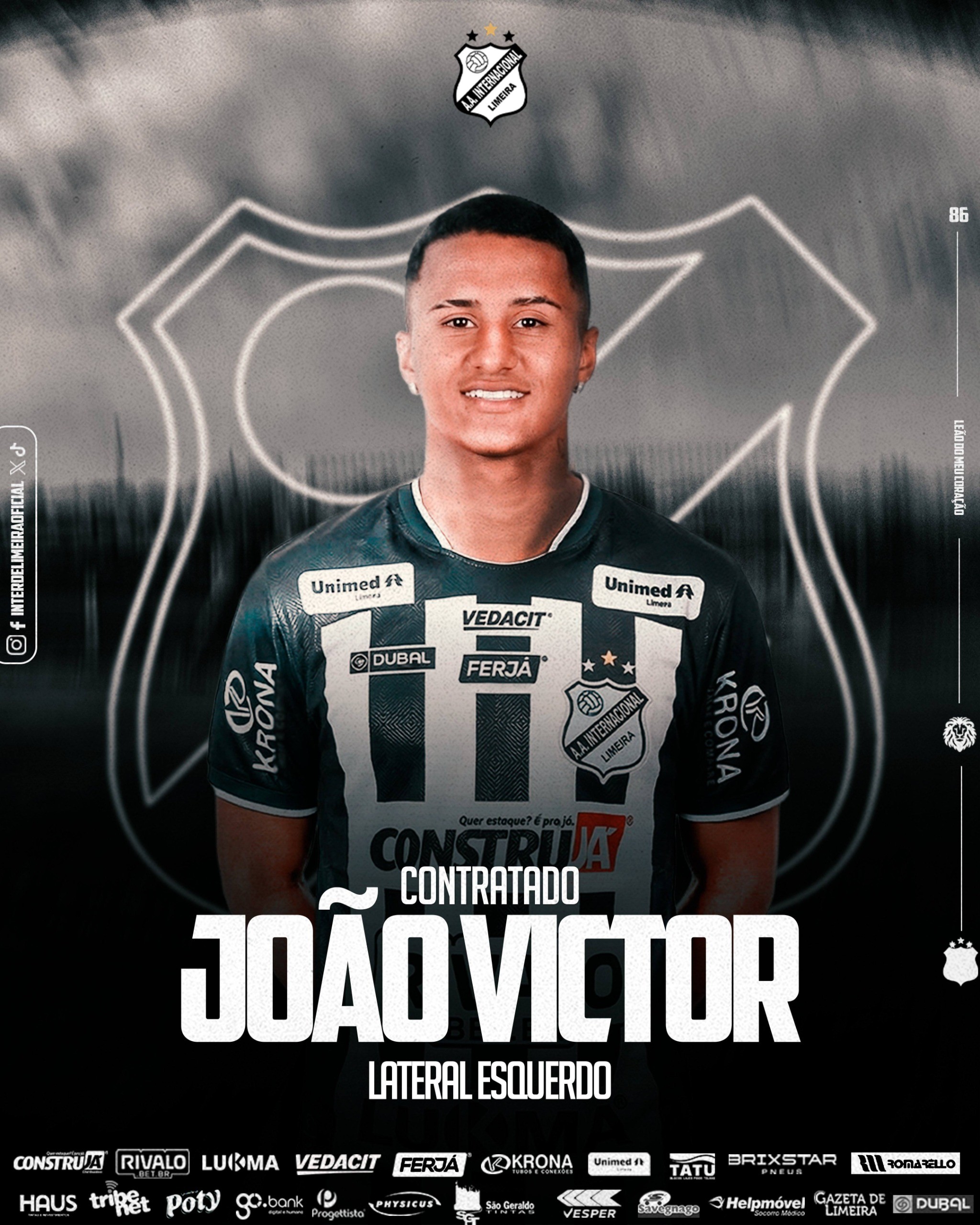 Inter de Limeira acerta contratação do lateral-esquerdo João Victor, do Primavera