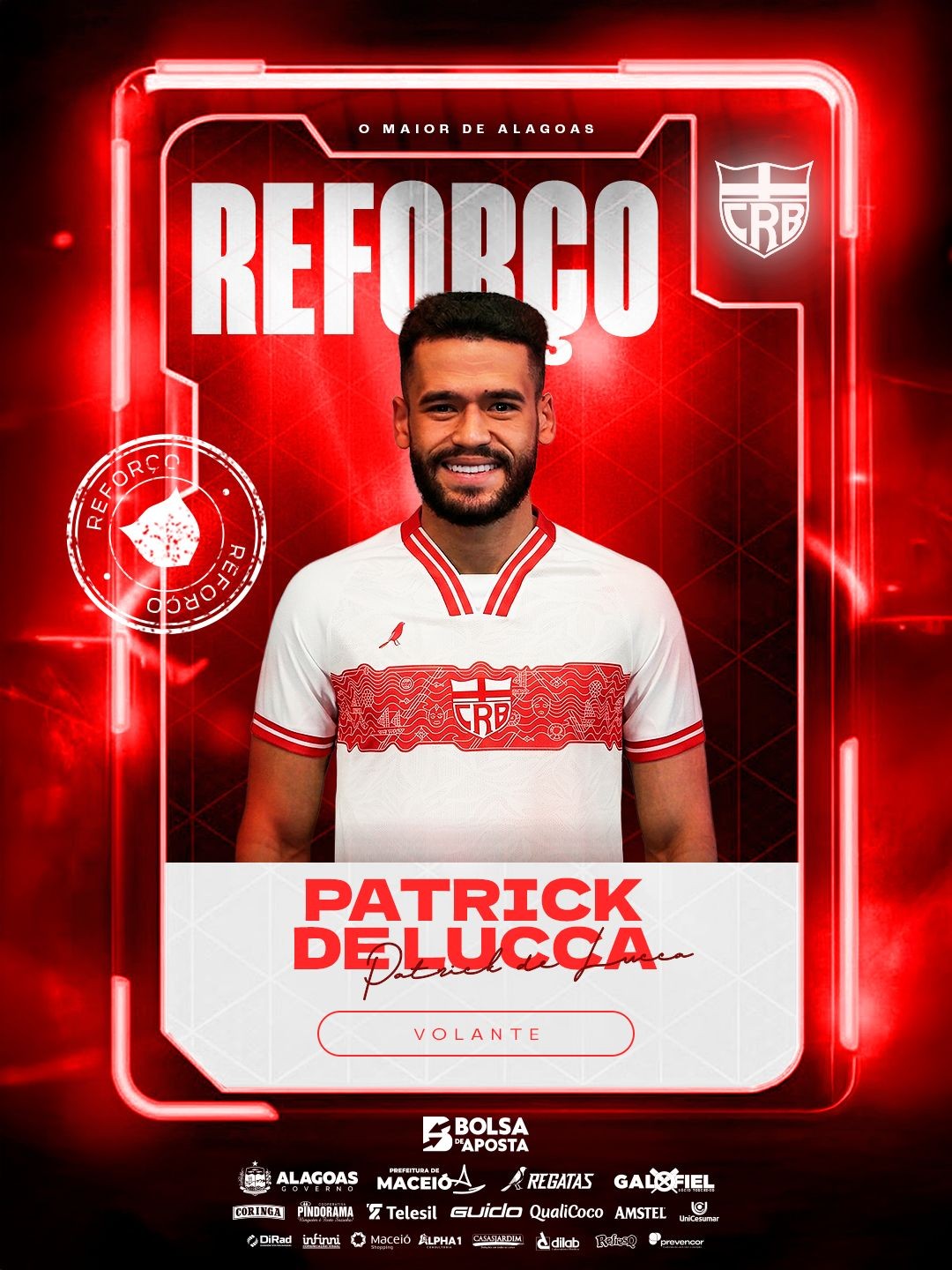 Patrick de Lucca é apresentado pelo CRB e explica por que não jogou neste ano