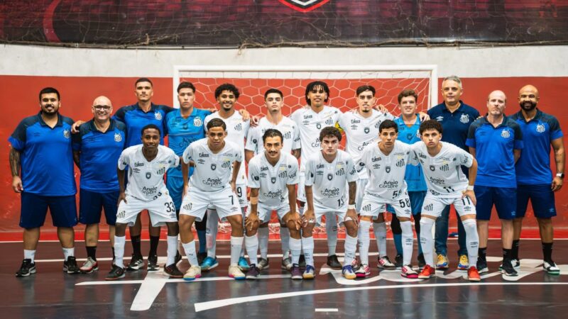 Santos estreia com goleada contra o Resilience no Paulista de Futsal Sub-20