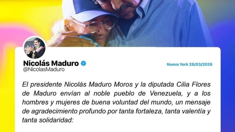 Maduro diz que está ‘bem’ em primeira mensagem publicada da prisão