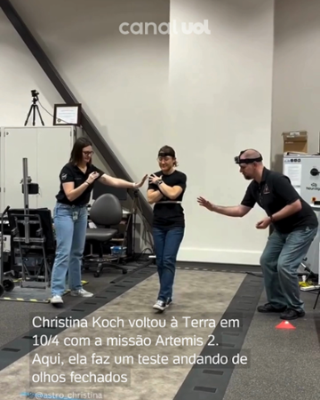 Astronauta mostra dificuldade ao andar após missão espacial Artemis 2