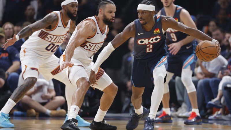 Shai brilha, e Thunder abre 2 a 0 sobre os Suns, mas perde Jalen Williams por lesão