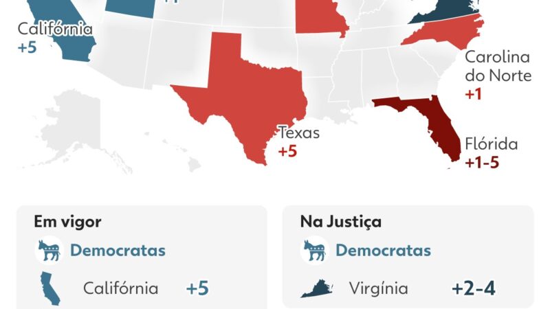 Guerra dos mapas: a batalha política nos EUA que pode fortalecer ou enfraquecer Trump