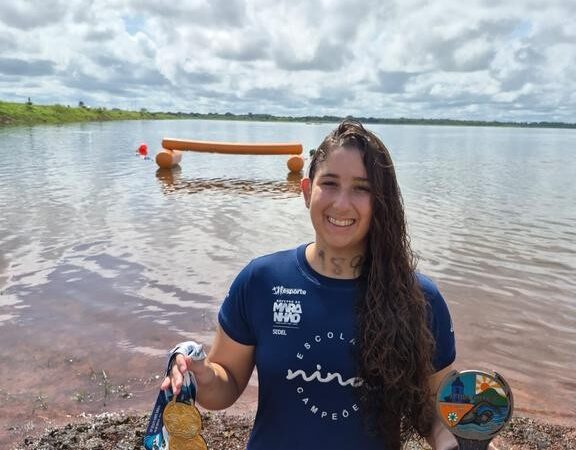 Sofia Duailibe brilha e conquista três ouros na 3ª etapa da Copa Brasil de Águas Abertas