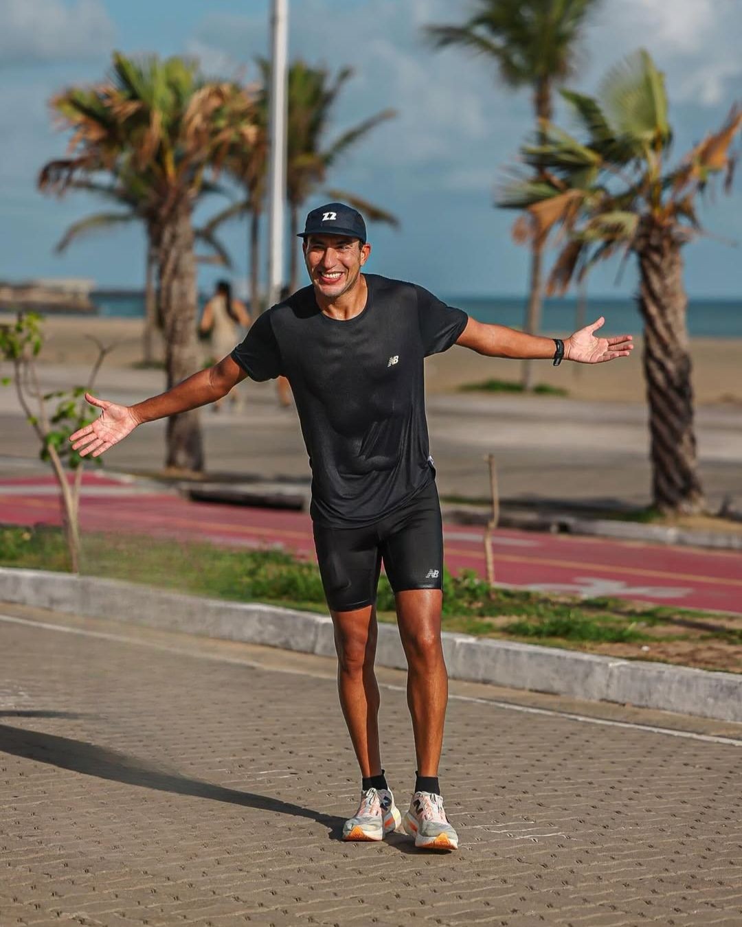 Fortalezas de todos: marroquino Jamal Soufane foi acolhido pela corrida na Beira Mar