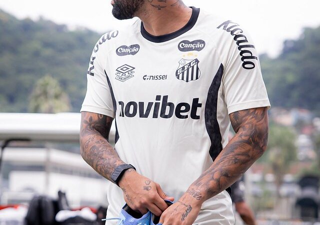 Treino do Santos: Gabriel Barbosa trabalha no campo e deve ser reforço contra o Flamengo