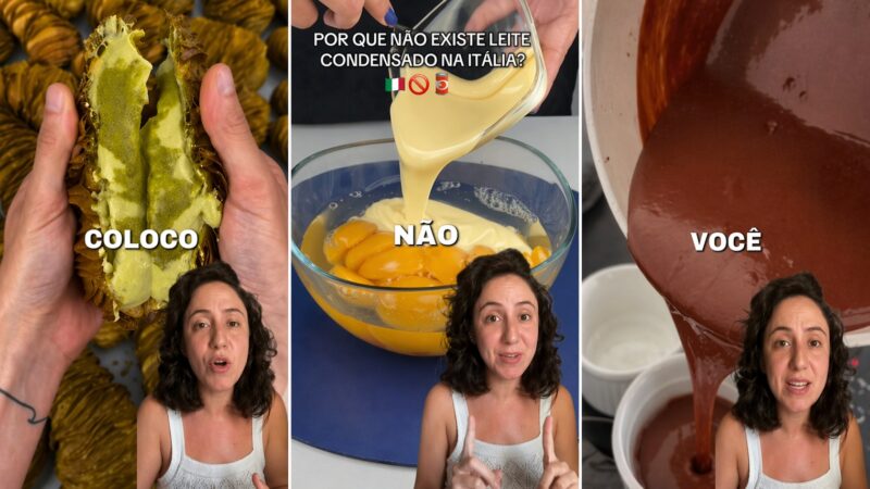 Italiana critica brasileiros por uso de leite condensado em doces e cria controvérsia nas redes; entenda