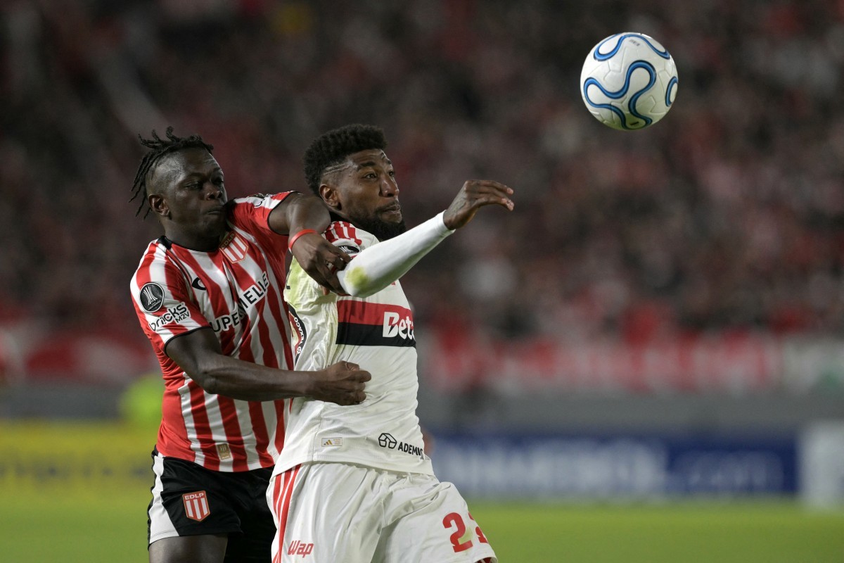 Com fratura no nariz, Royal critica jogadores do Estudiantes contra Flamengo: “Muitas atitudes desleais”