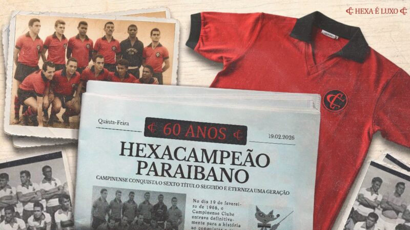 60 anos do hexacampeonato: o feito que lançou o Campinense ao sucesso no futebol paraibano