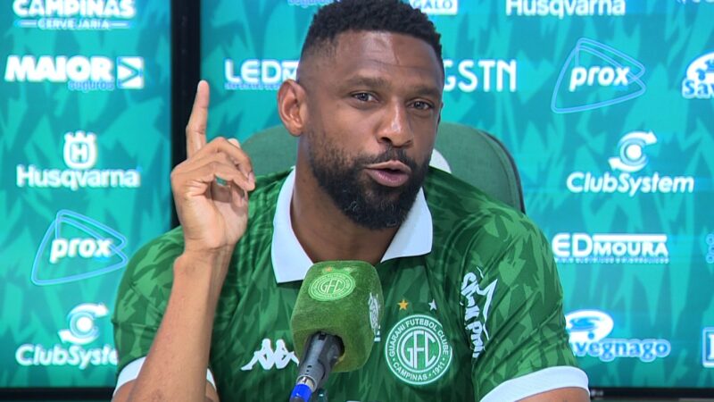 Donato vê cobrança no Guarani como “privilégio” e divide liderança: “Ninguém carrega o fardo sozinho”