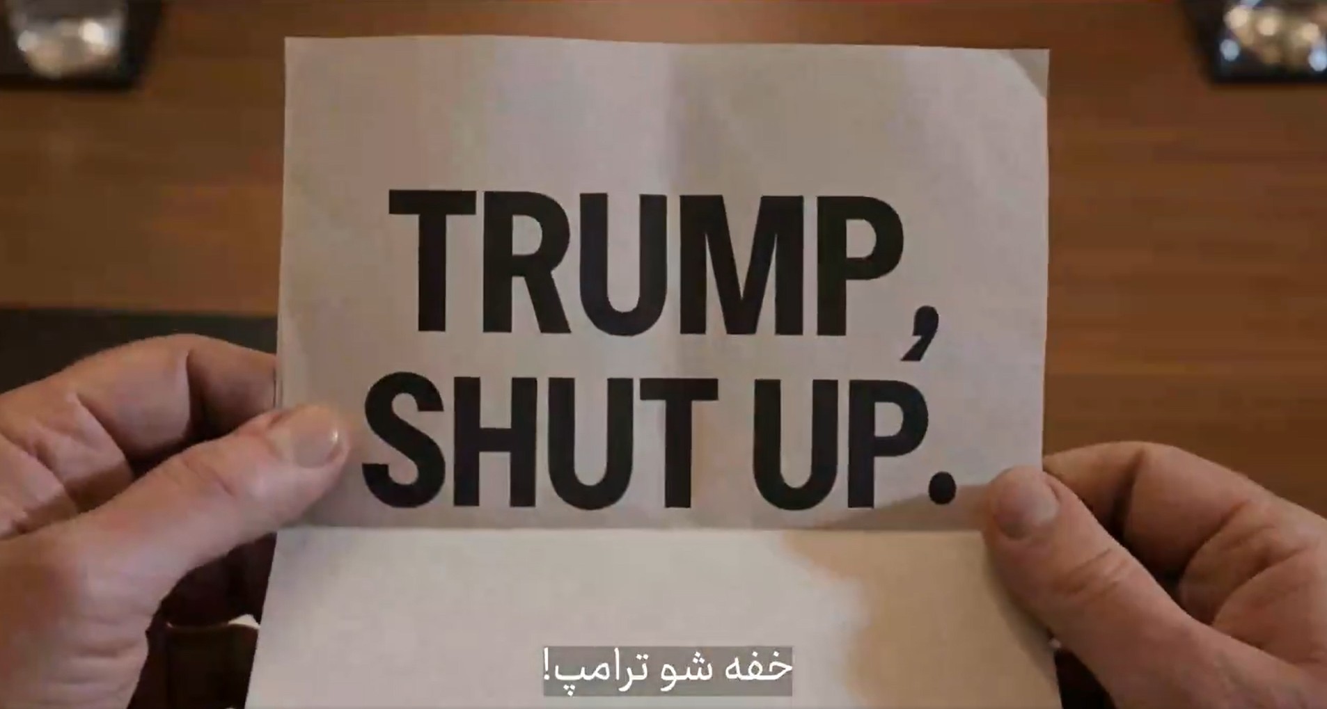 ‘Cale a boca, Trump’, diz Irã em vídeo de IA zombando de extensão de cessar-fogo; VEJA