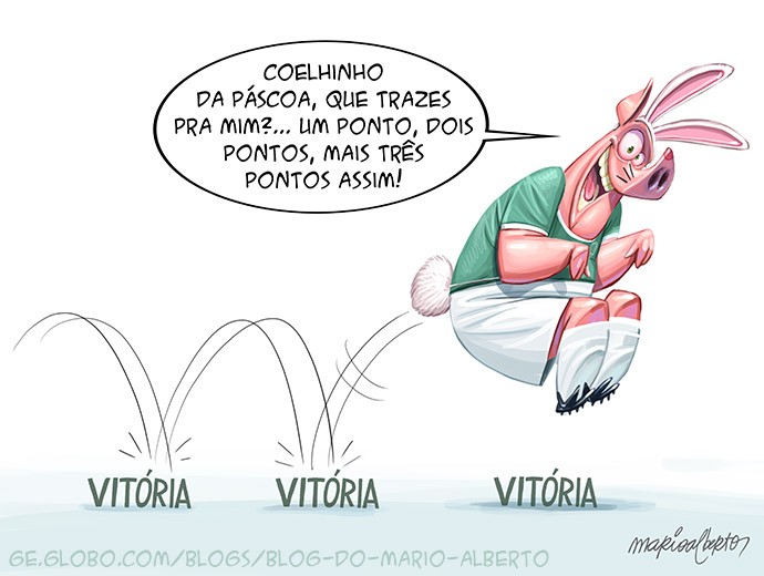 De três em três…
