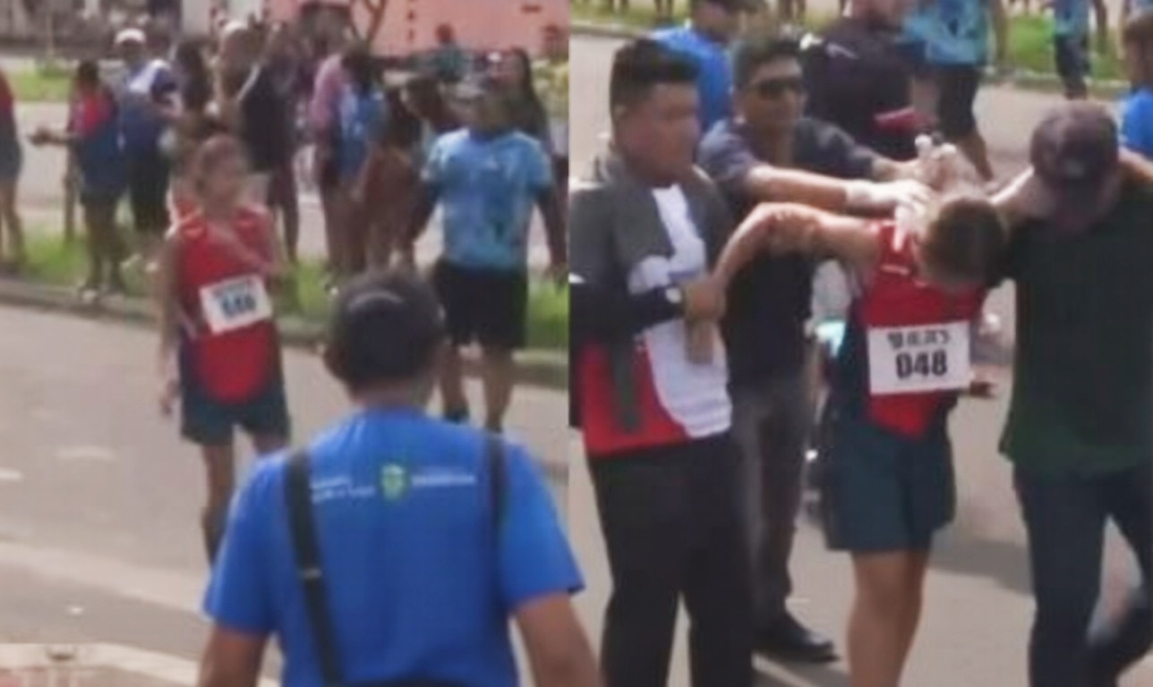 Atleta faz dancinha antes da linha de chegada e é desclassificada nos Jogos Escolares do AM; veja