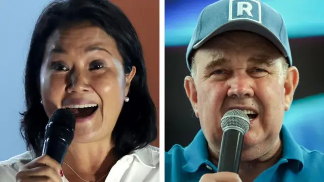 Eleições no Peru: direitistas Keiko Fujimori e Rafael López Aliaga saem na frente em disputa acirrada por lugar em 2º turno