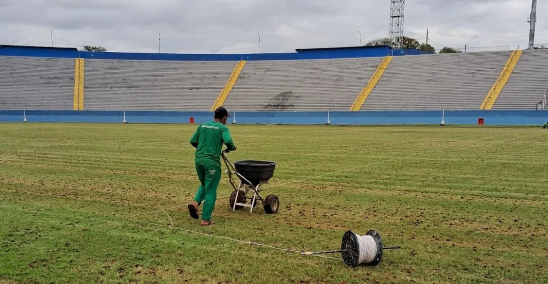 Copa do Brasil: estádio de Jacuipense x Palmeiras passa por obras e melhorias no gramado