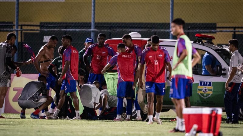 Vítima de convulsão em campo, atleta do Piauí é liberado do hospital e passará por exames