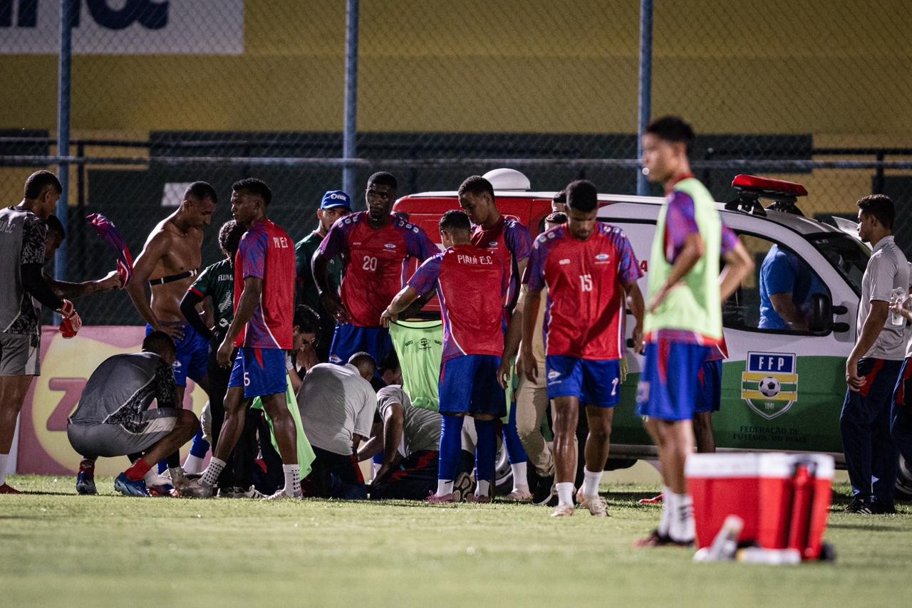 Vítima de convulsão em campo, atleta do Piauí é liberado do hospital e passará por exames