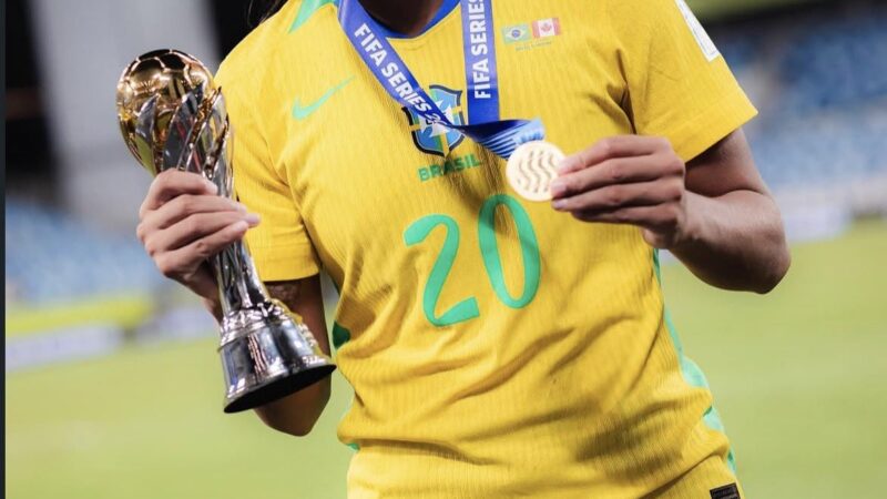 Amazonense Marília é campeã com a seleção grasileira feminina no FIFA Series 2026