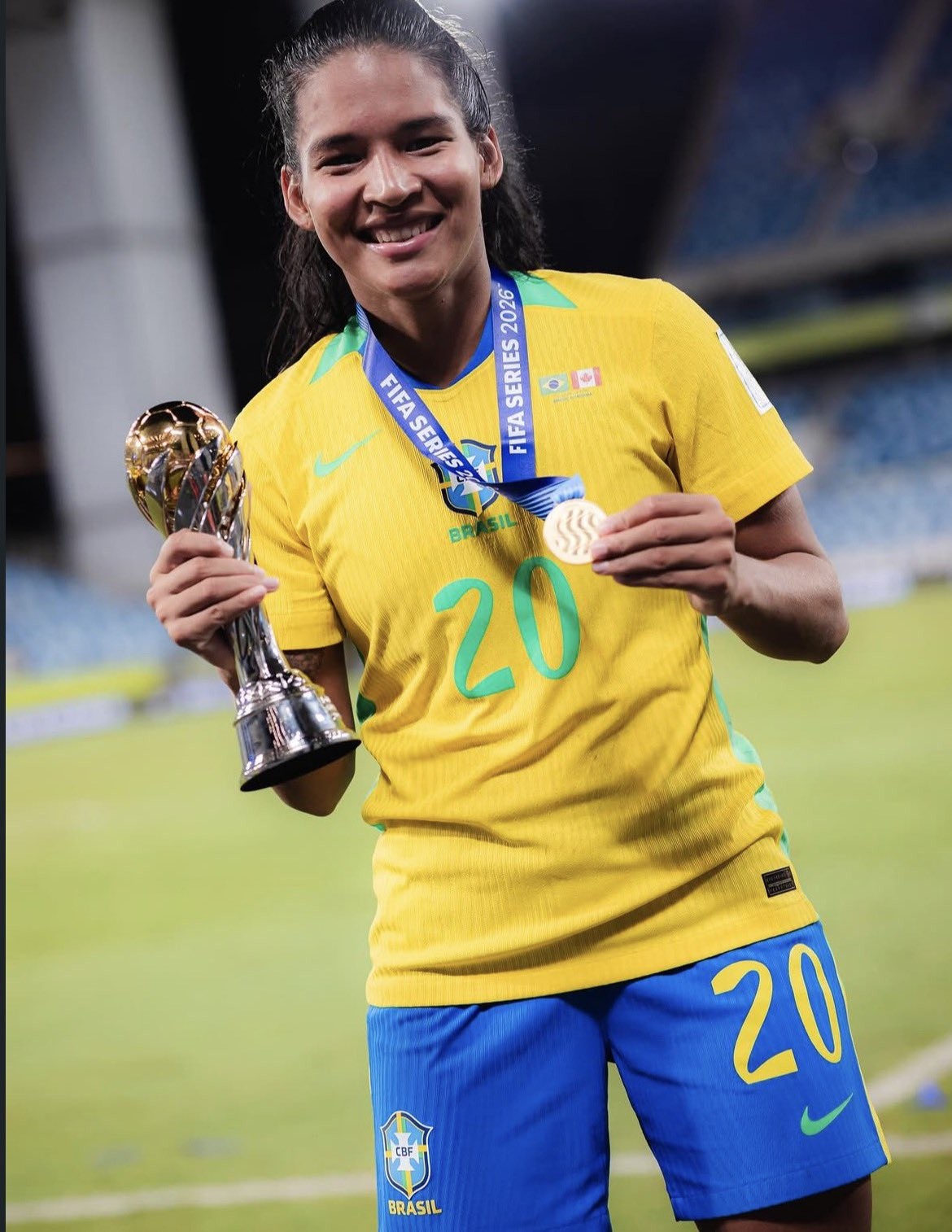 Amazonense Marília é campeã com a seleção grasileira feminina no FIFA Series 2026