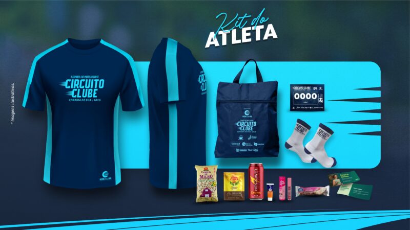 Retirada dos kits do Circuito Clube Corrida de Rua 2026: entrega será nos dias 28 e 29 de abril