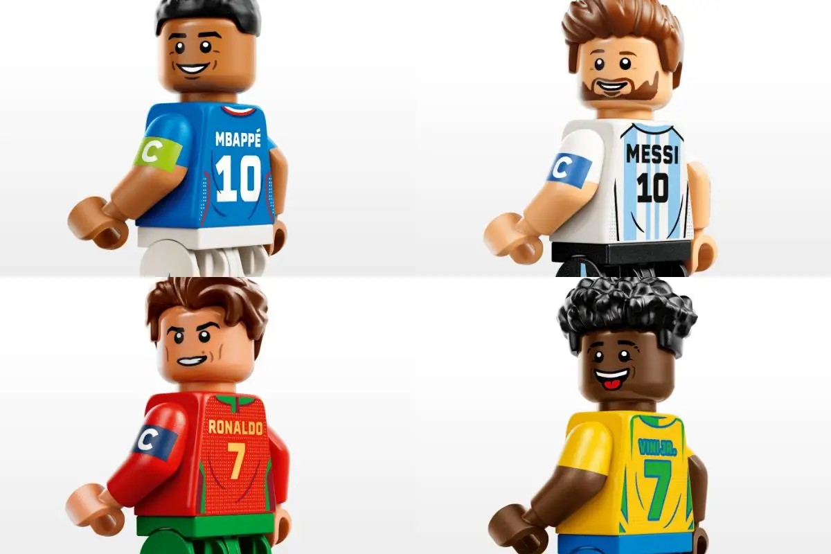LEGO lança coleção da Copa do Mundo 2026 com Messi, CR7 e Vini Jr; preços passam dos R$ 1 mil