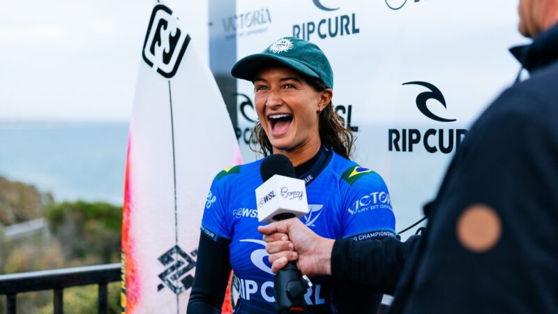 WSL: Luana Silva para nas quartas e se despede de Bells Beach na 5ª colocação