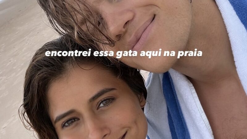 Lucas Pinheiro aproveita folga em João Pessoa ao lado da namorada, Isadora Cruz