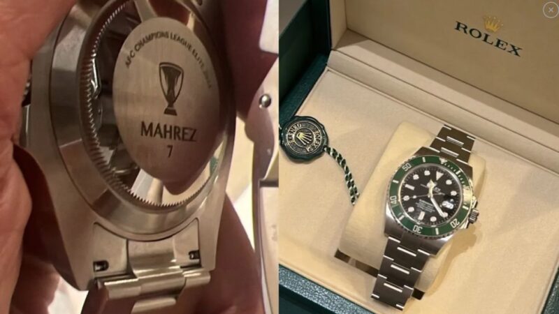 Após título, jogador do Al Ahli presenteia elenco com relógios de luxo; saiba quanto custou