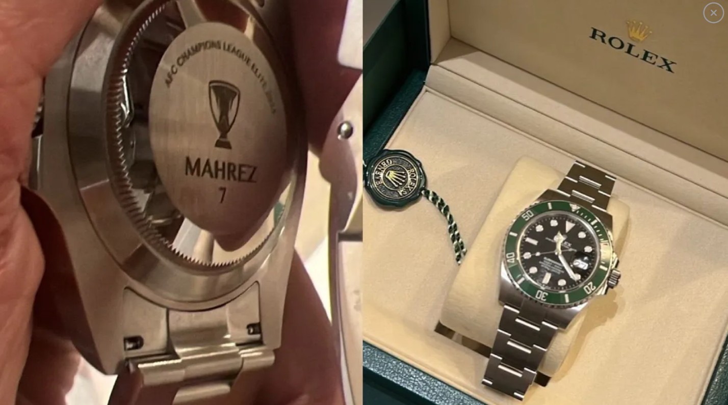 Após título, jogador do Al Ahli presenteia elenco com relógios de luxo; saiba quanto custou