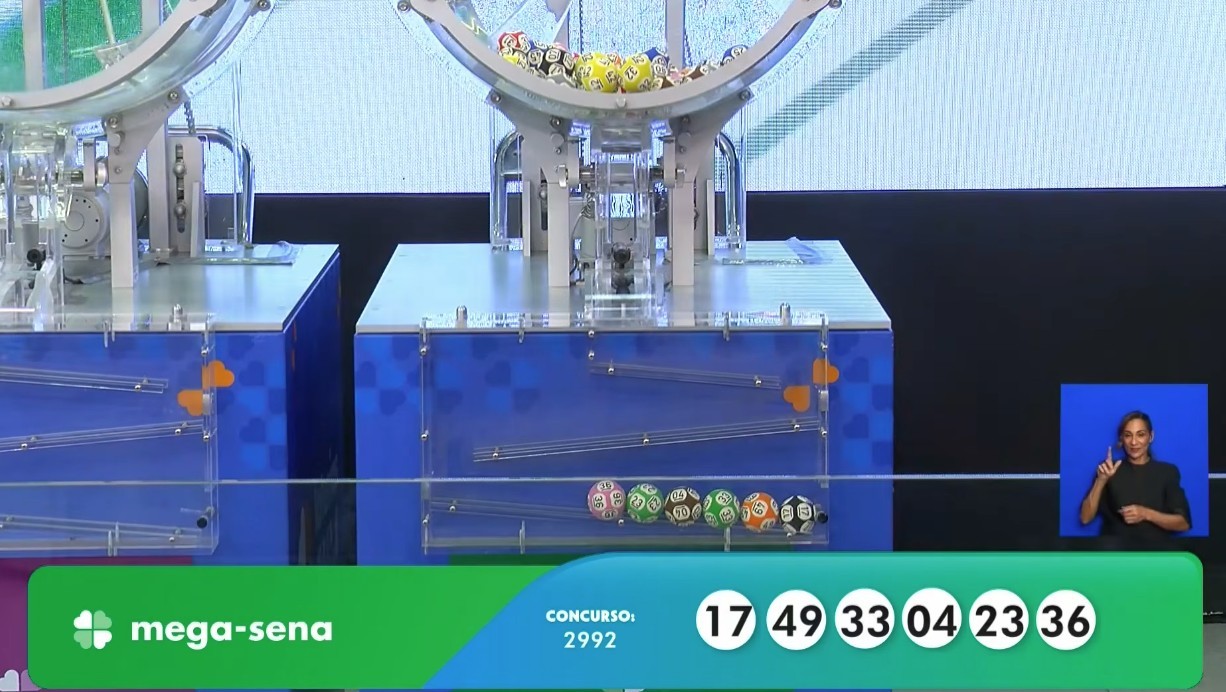 Mega-Sena, concurso 2.992: veja dezenas sorteadas